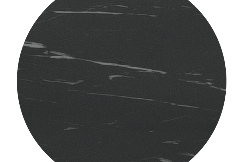 Vasto coffee table 80cm (rond) marblestone black