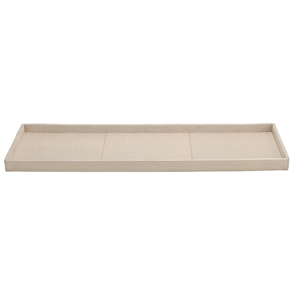 Tray Maria Beige 031 Croco leer M - 60x20cm