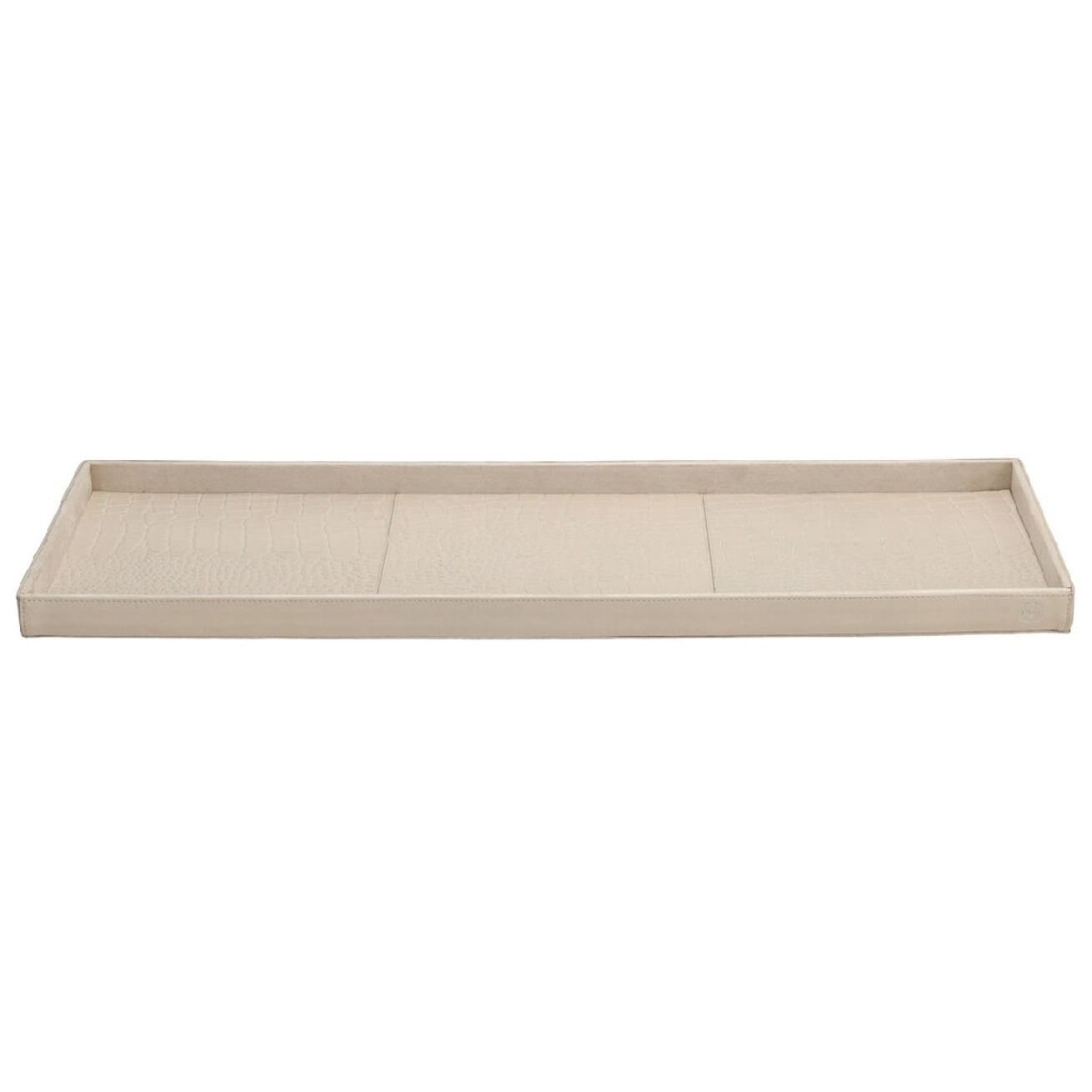 Tray Maria Beige 031 Croco leer M - 60x20cm