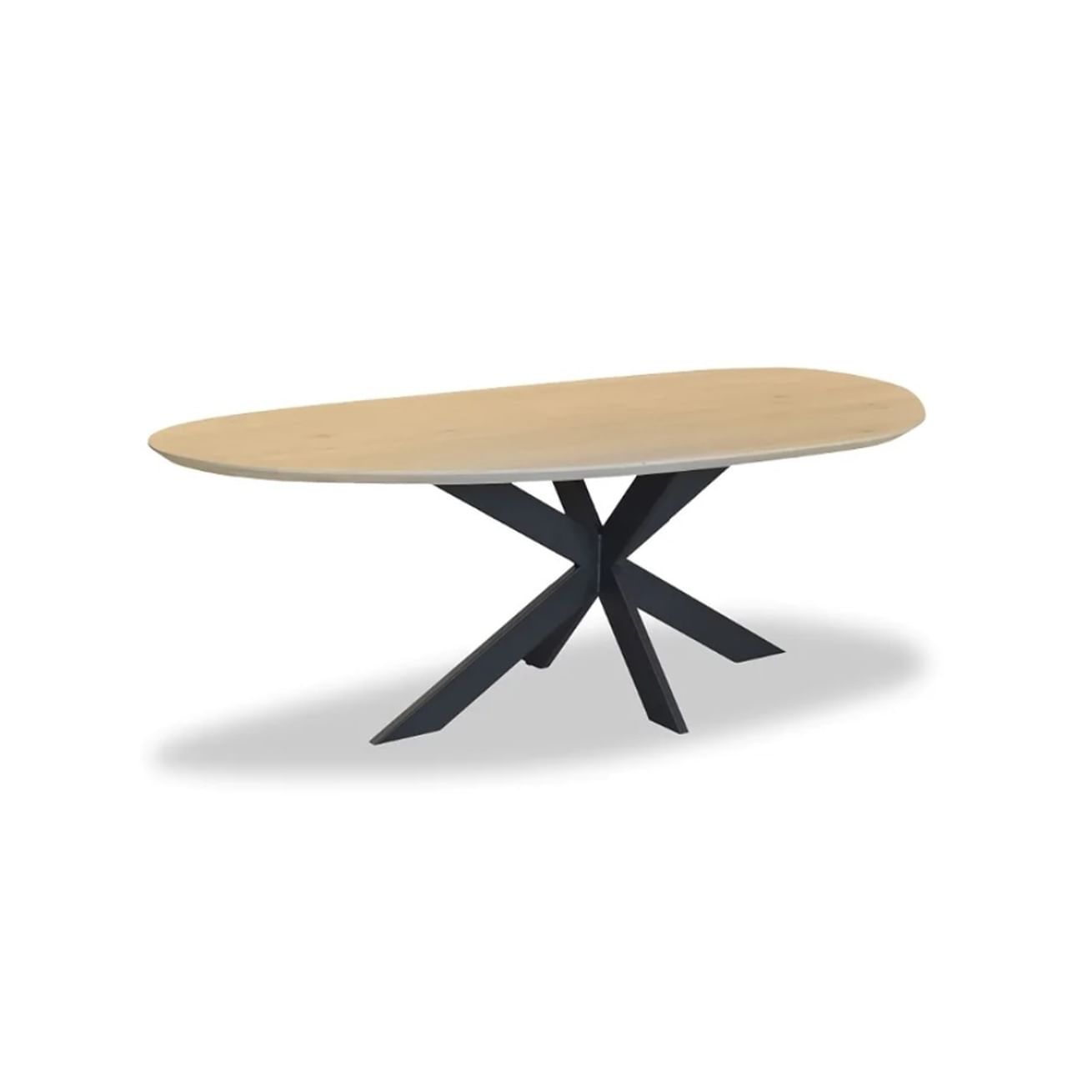 Nora - Esstisch mit Facettenkante 4 cm