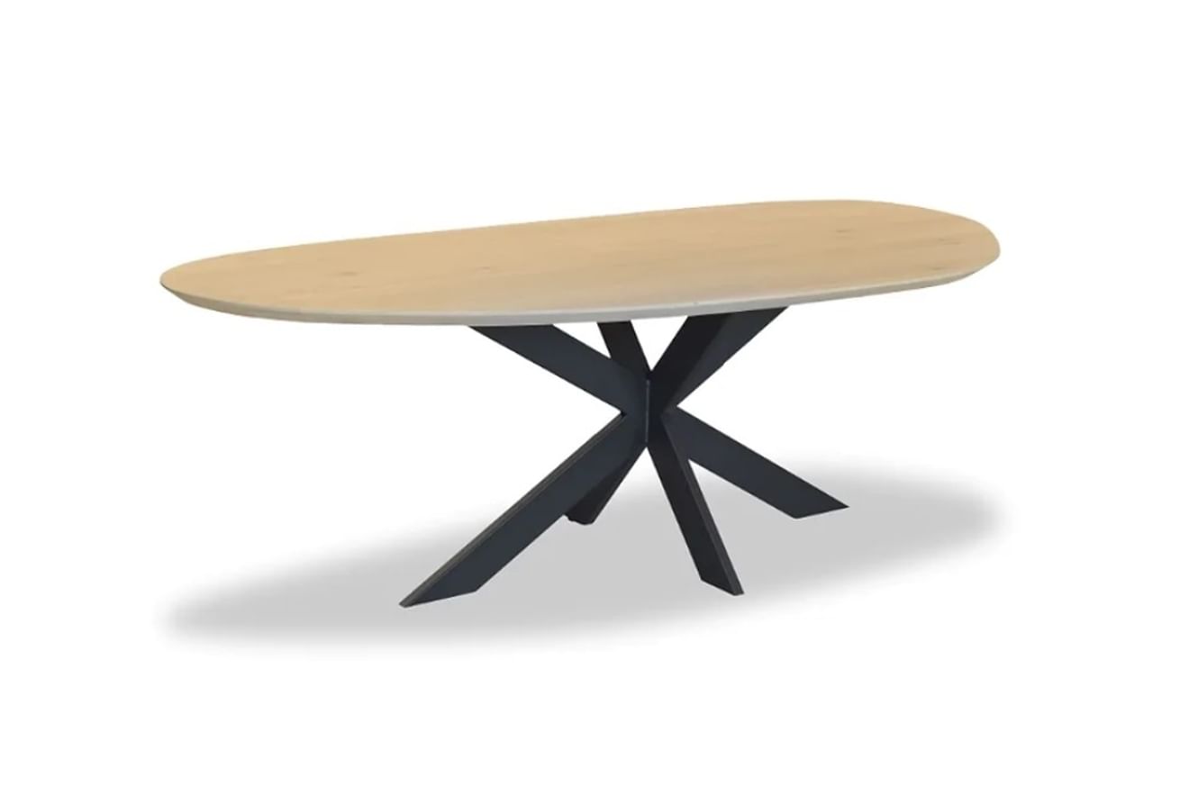 Nora - Esstisch mit Facettenkante 4 cm