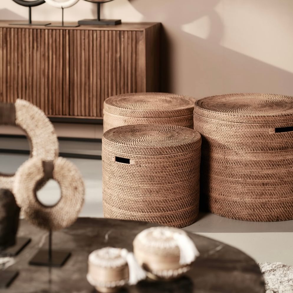 Bayan toy basket brown sedang