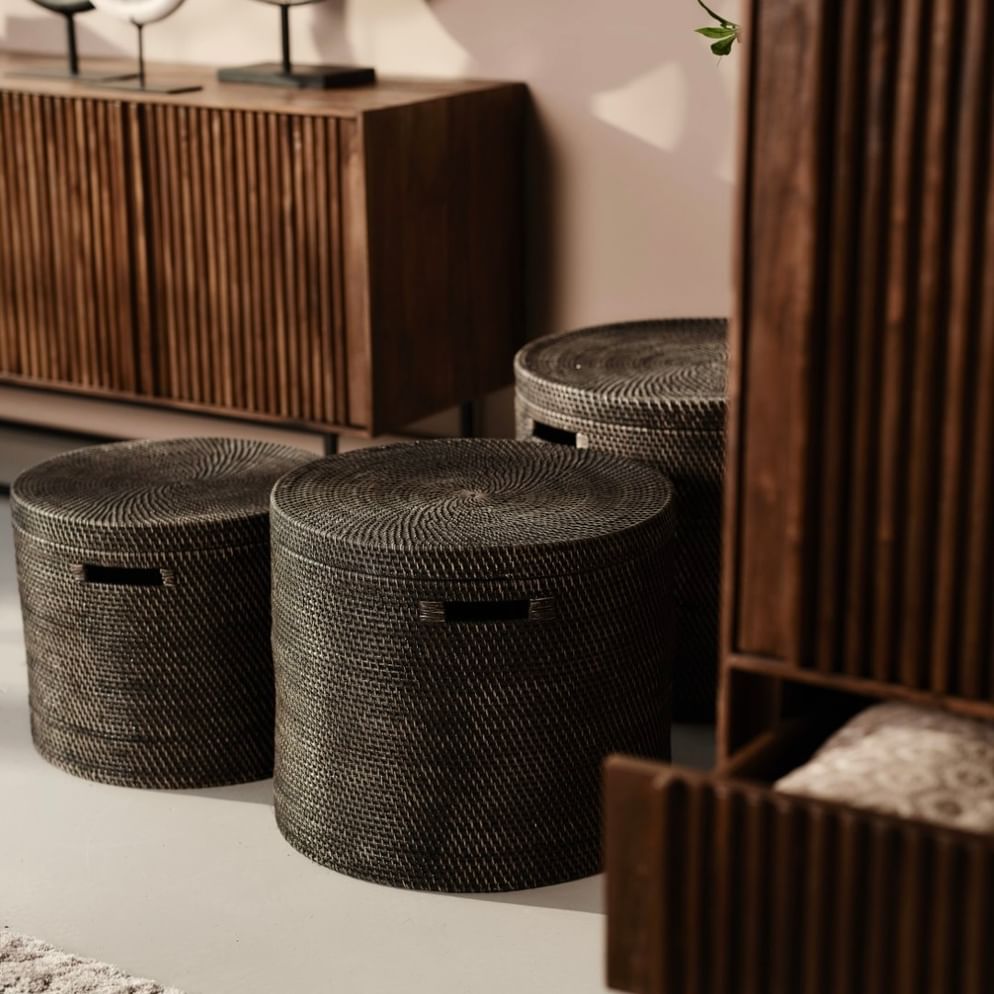 Bayan toy basket black besar