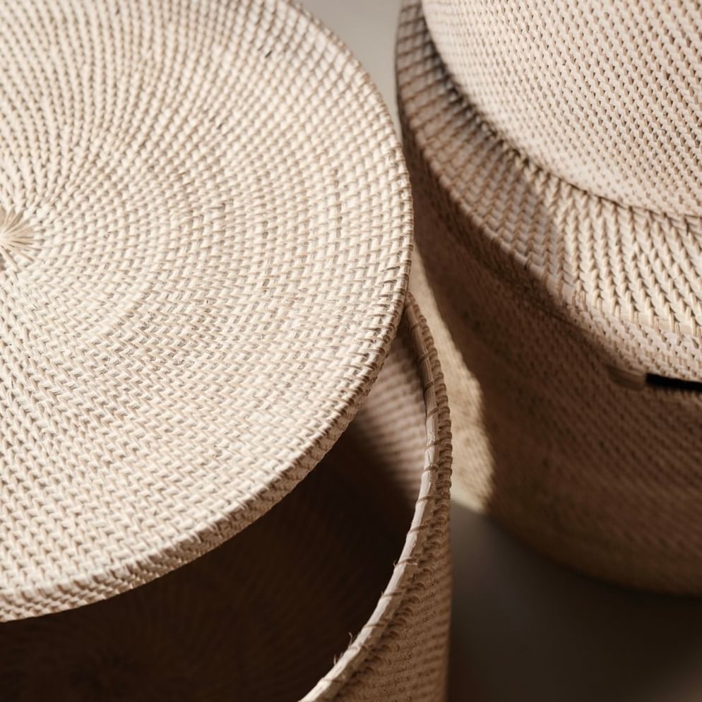 Bayan toy basket white besar