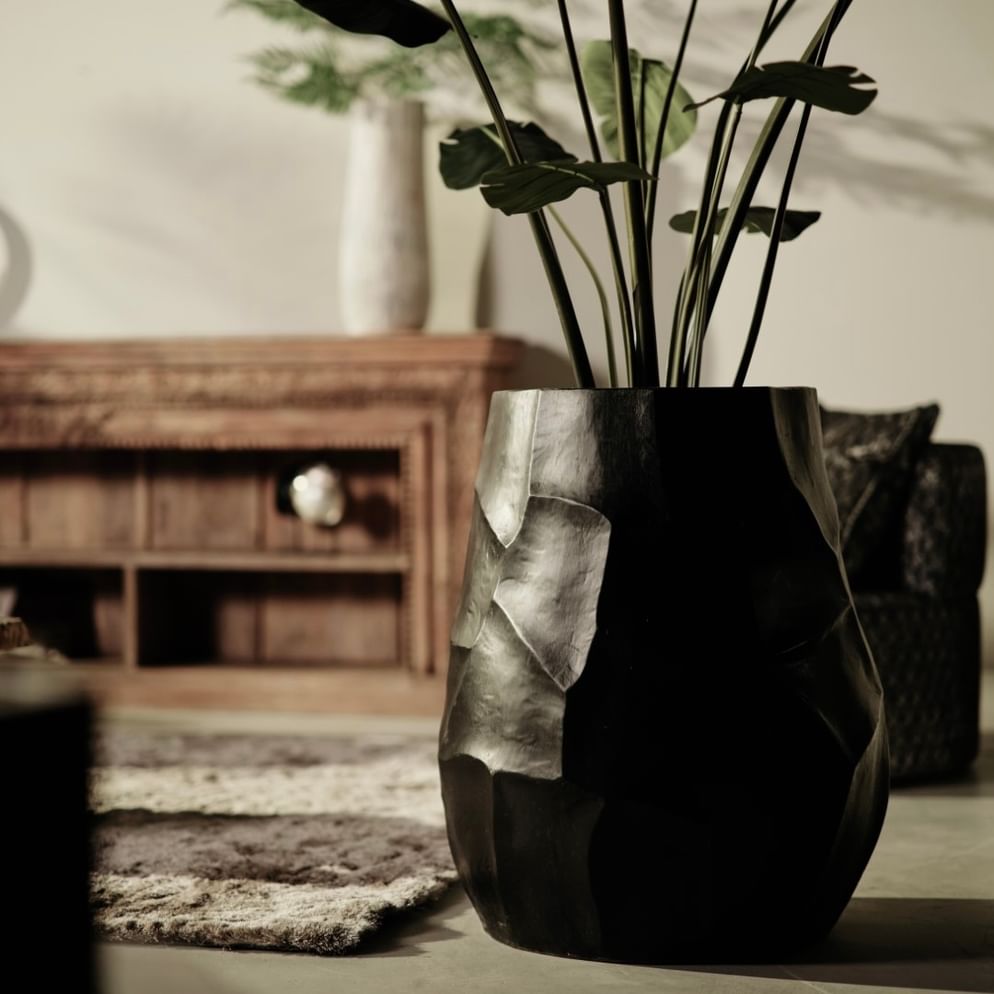 Djabung palm pot black