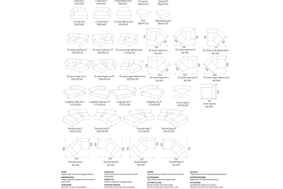 Saki Ecksofa Passe Partout