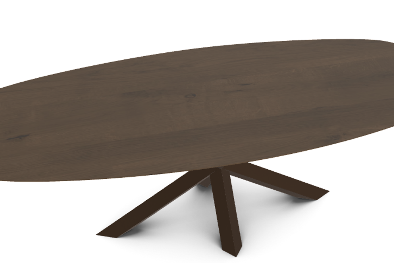 Nora - Esstisch mit Facettenkante 4 cm