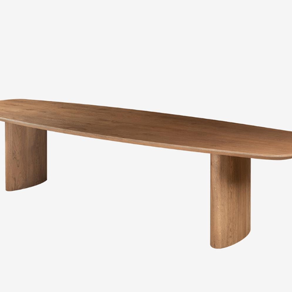 Hyper Deens ovale eettafel - 4 cm massief