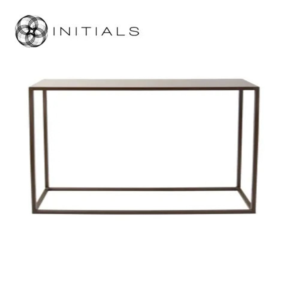 Side table Metallic brown 140x80cm