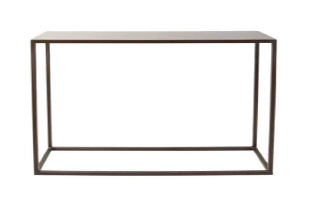 Side table Metallic brown 140x80cm