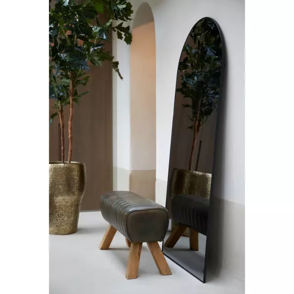 Spiegel 80x 1,5 x 180 cm Zeneto smoke glas + zwart