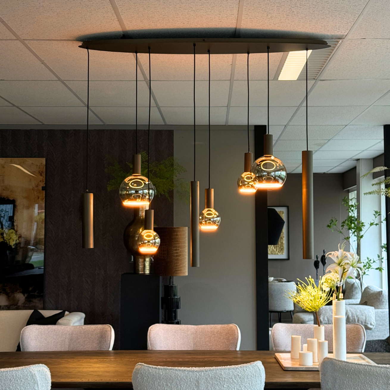 Riva hanglamp ovaal 140x50 cm