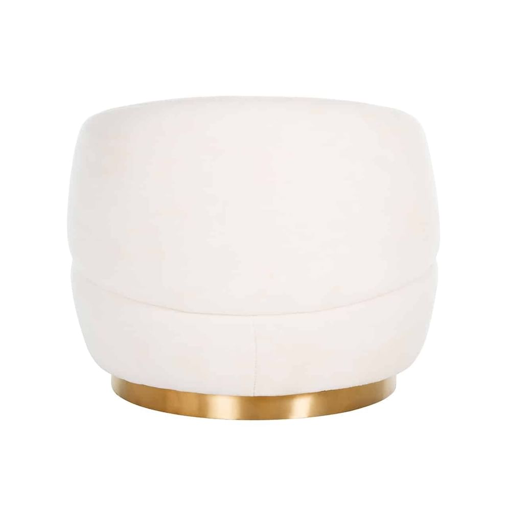 Drehsessel Teddy in White Furry (Himalaya 900 White Furry)