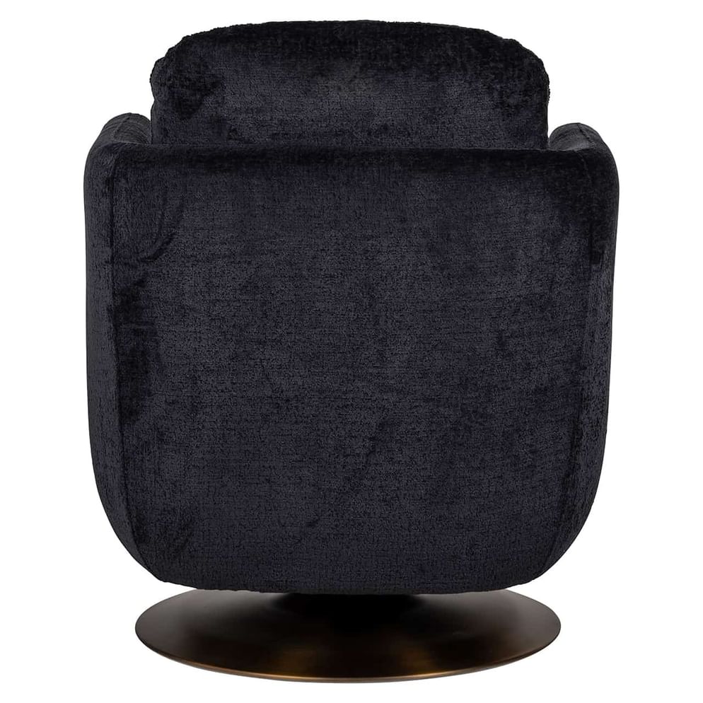 Drehsessel Turner Black Chenille (Bergen 809 Black Chenille)