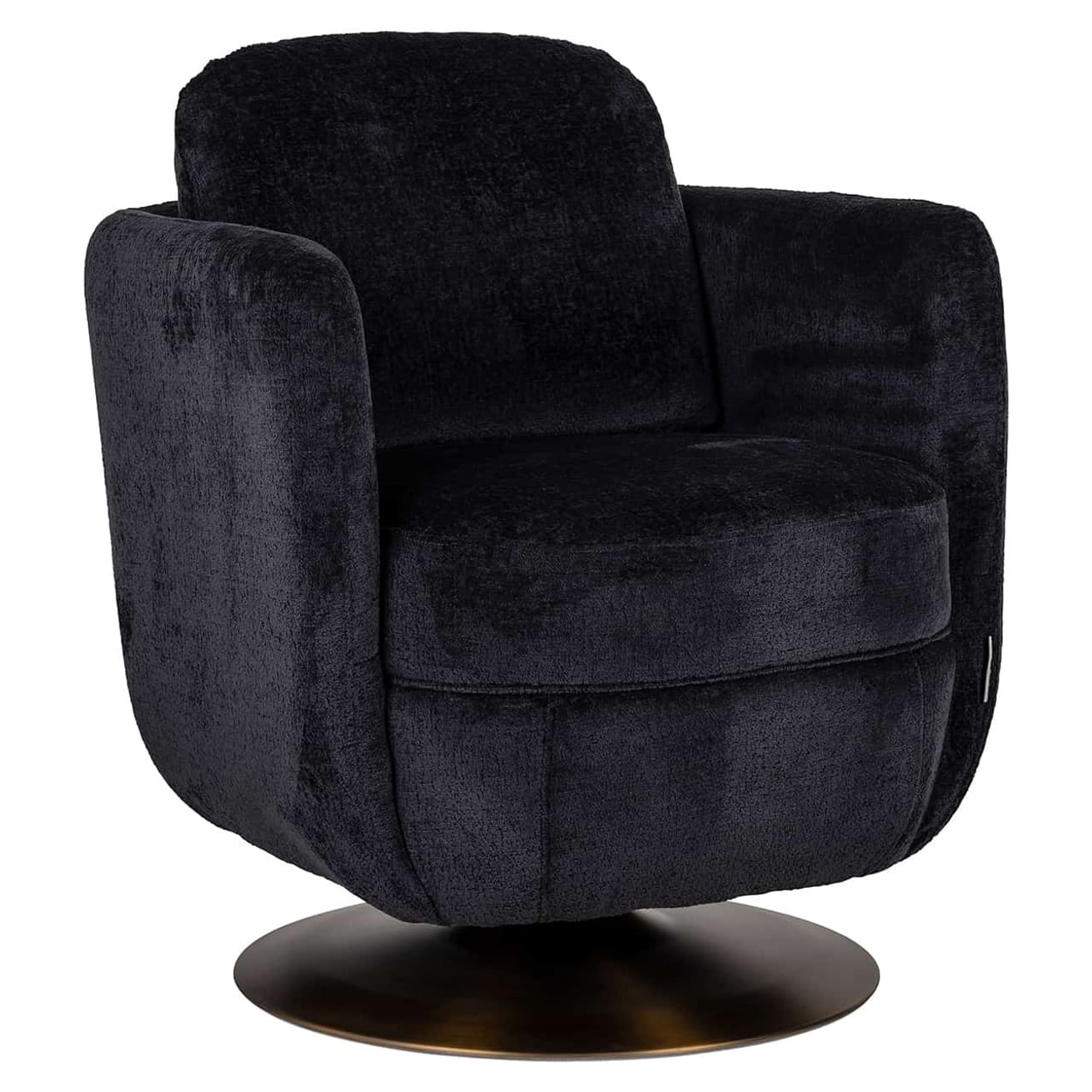 Drehsessel Turner Black Chenille (Bergen 809 Black Chenille)