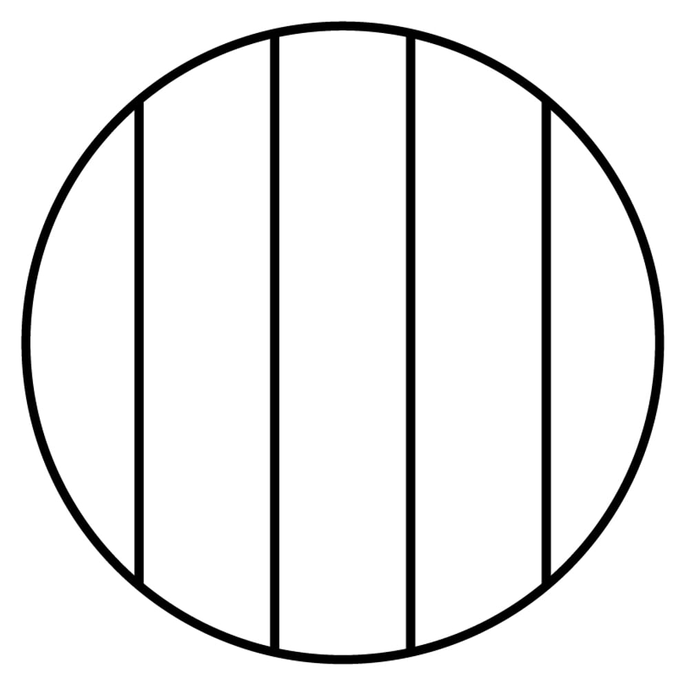 Monk eettafel met rechte planken en poot Lattuh ovaal