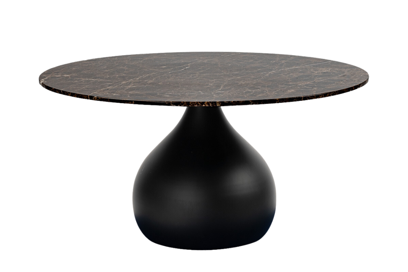 Vasto coffee table 80cm (rond) marblestone black