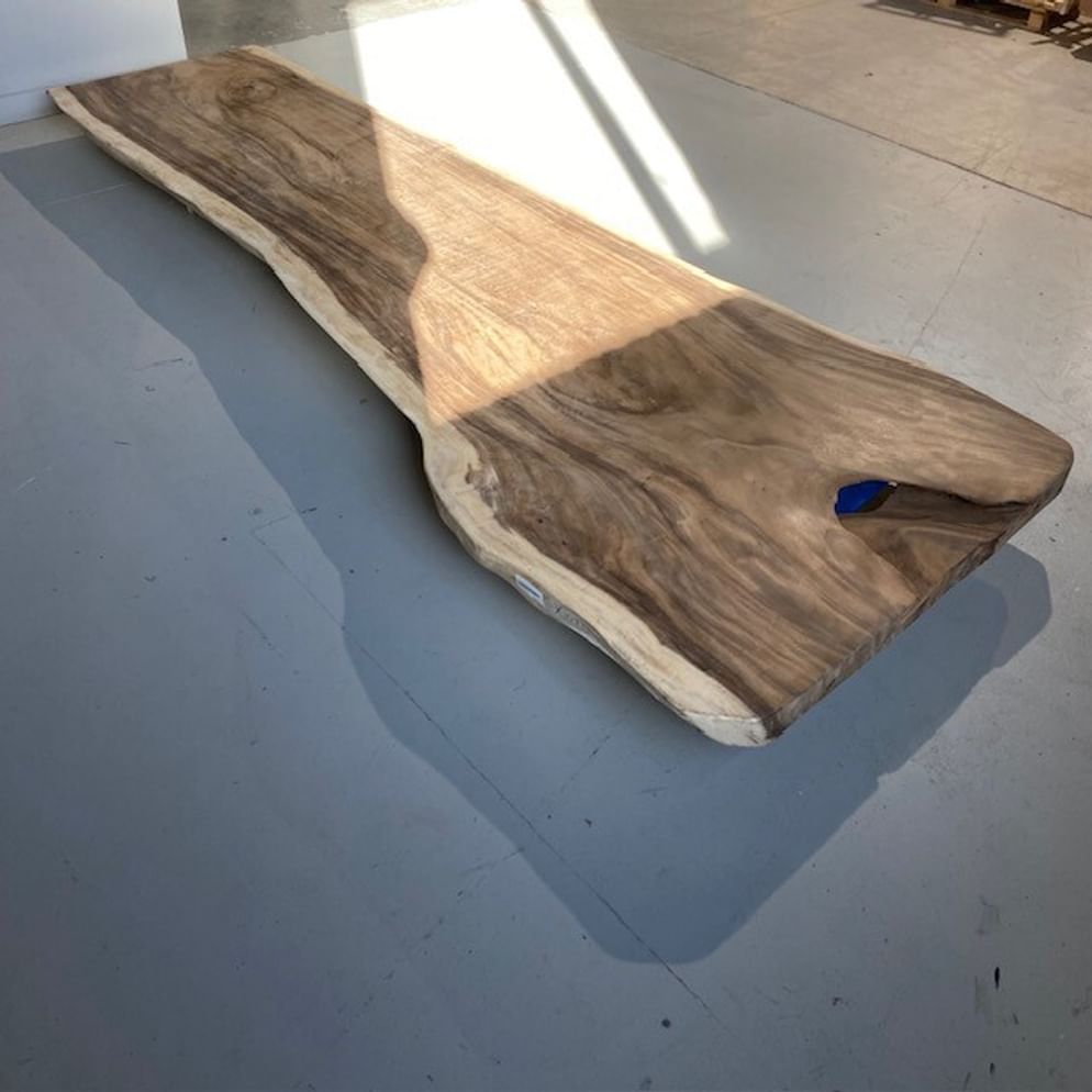 Suar Baumstammtisch 382x90/129x7,5 cm