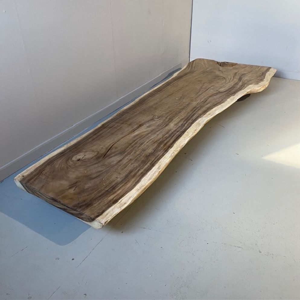 Suar Baumstammtisch 382x90/129x7,5 cm