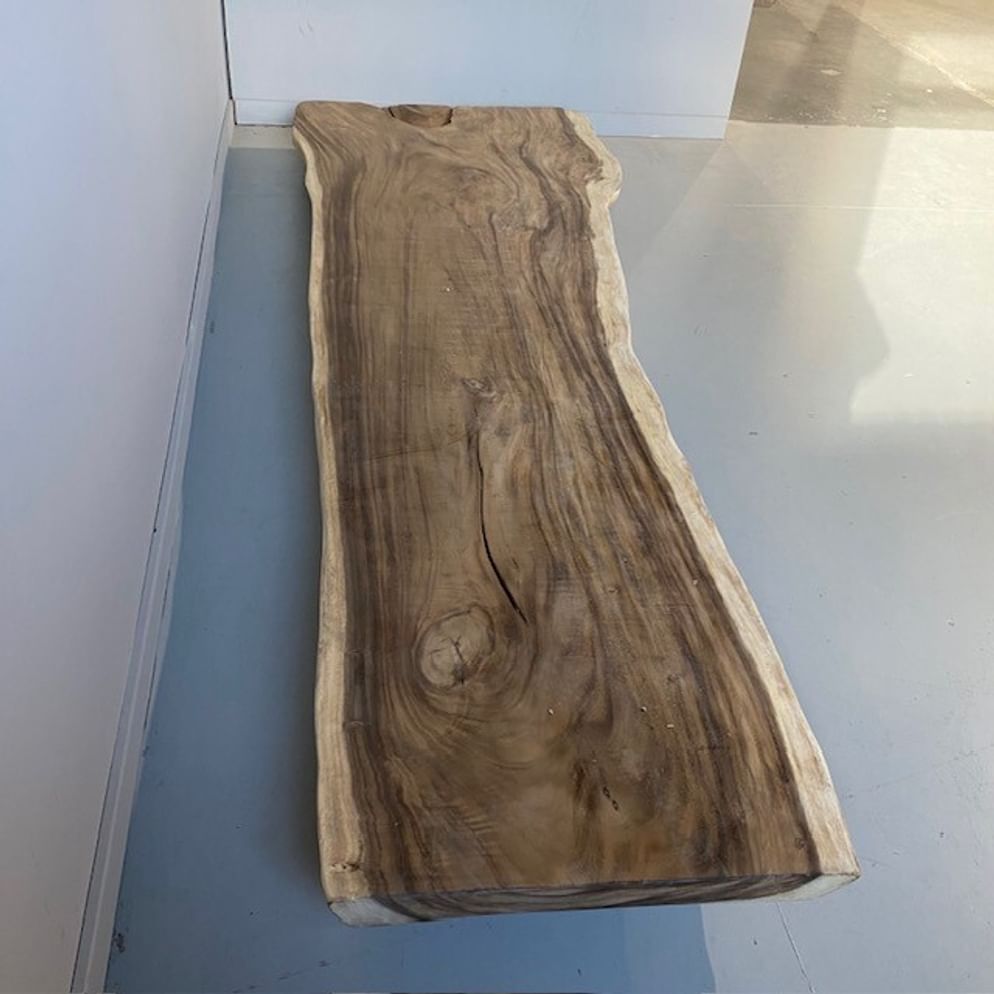 Suar Baumstammtisch 382x90/129x7,5 cm