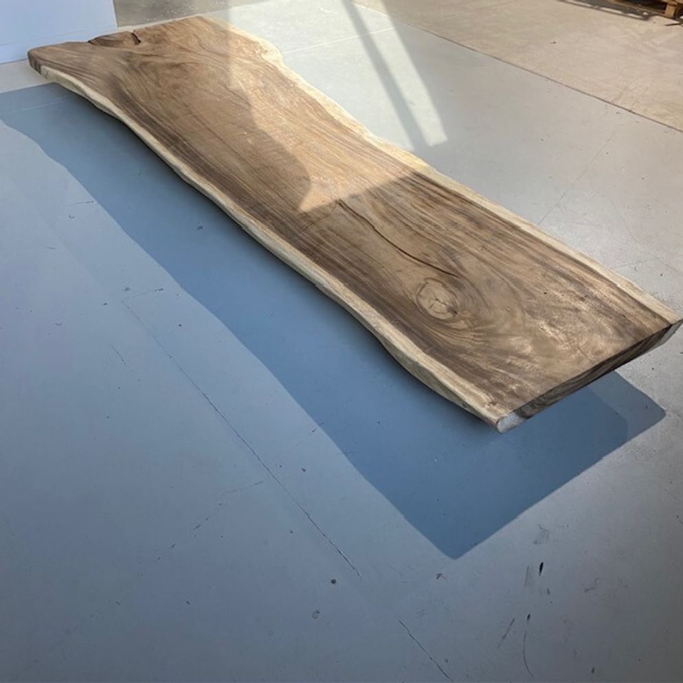 Suar Baumstammtisch 382x90/129x7,5 cm
