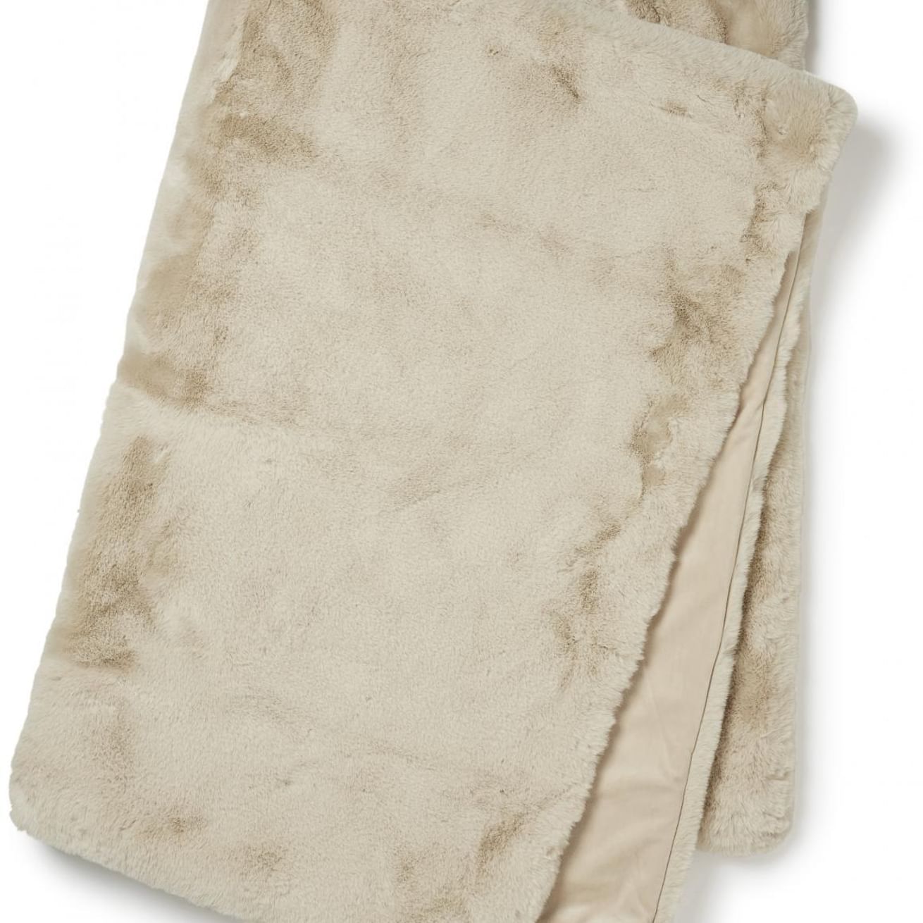 Fluffy blanket beige 120x180cm