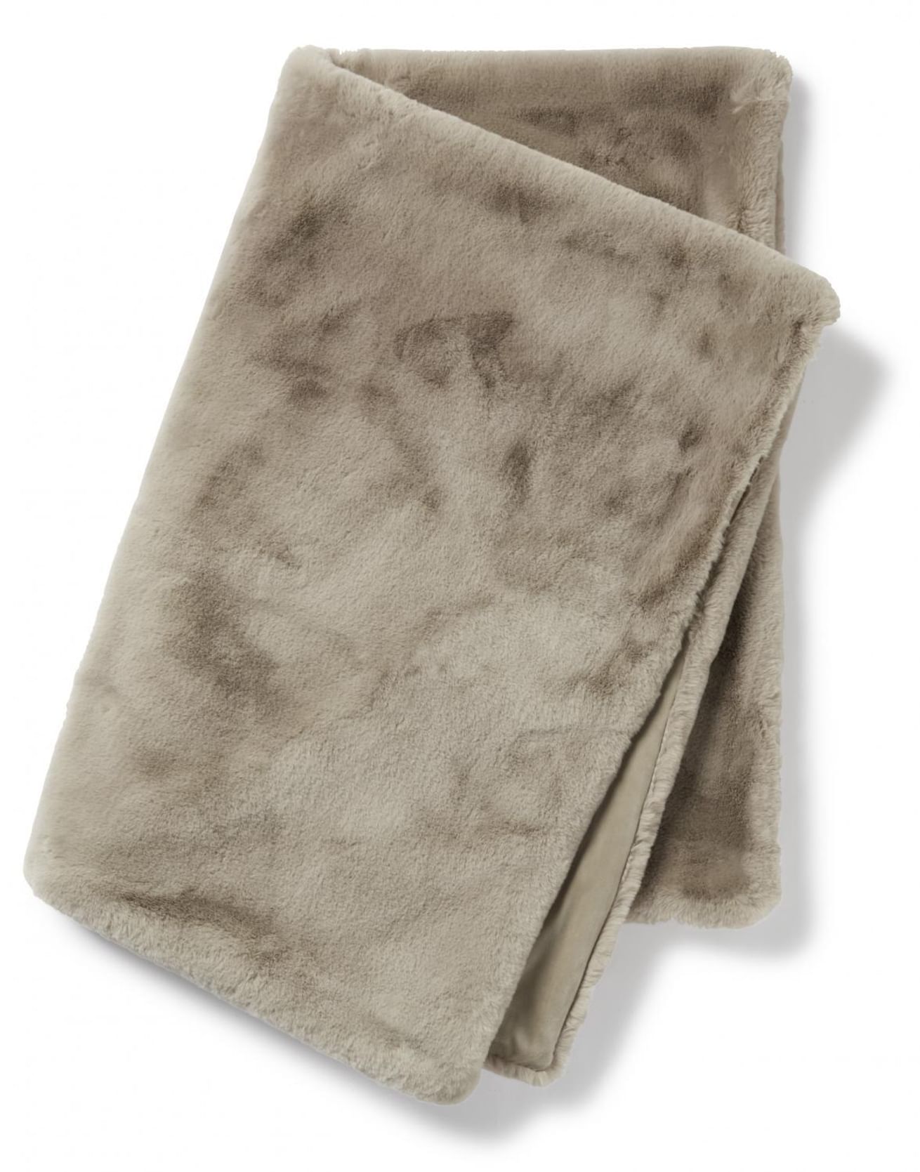 Fluffy blanket taupe brown christmas 120x180cm