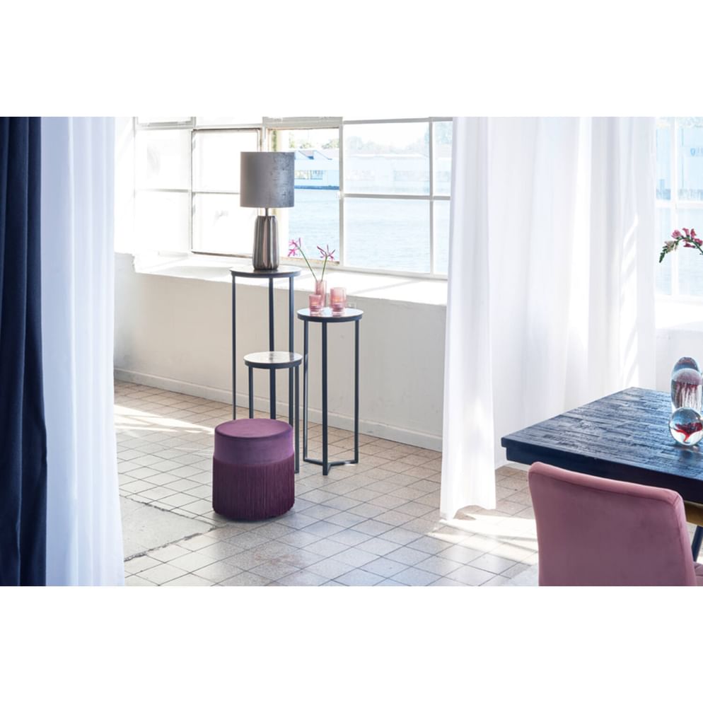 zuil retiro L 35x81cm mat zwart antiek brons